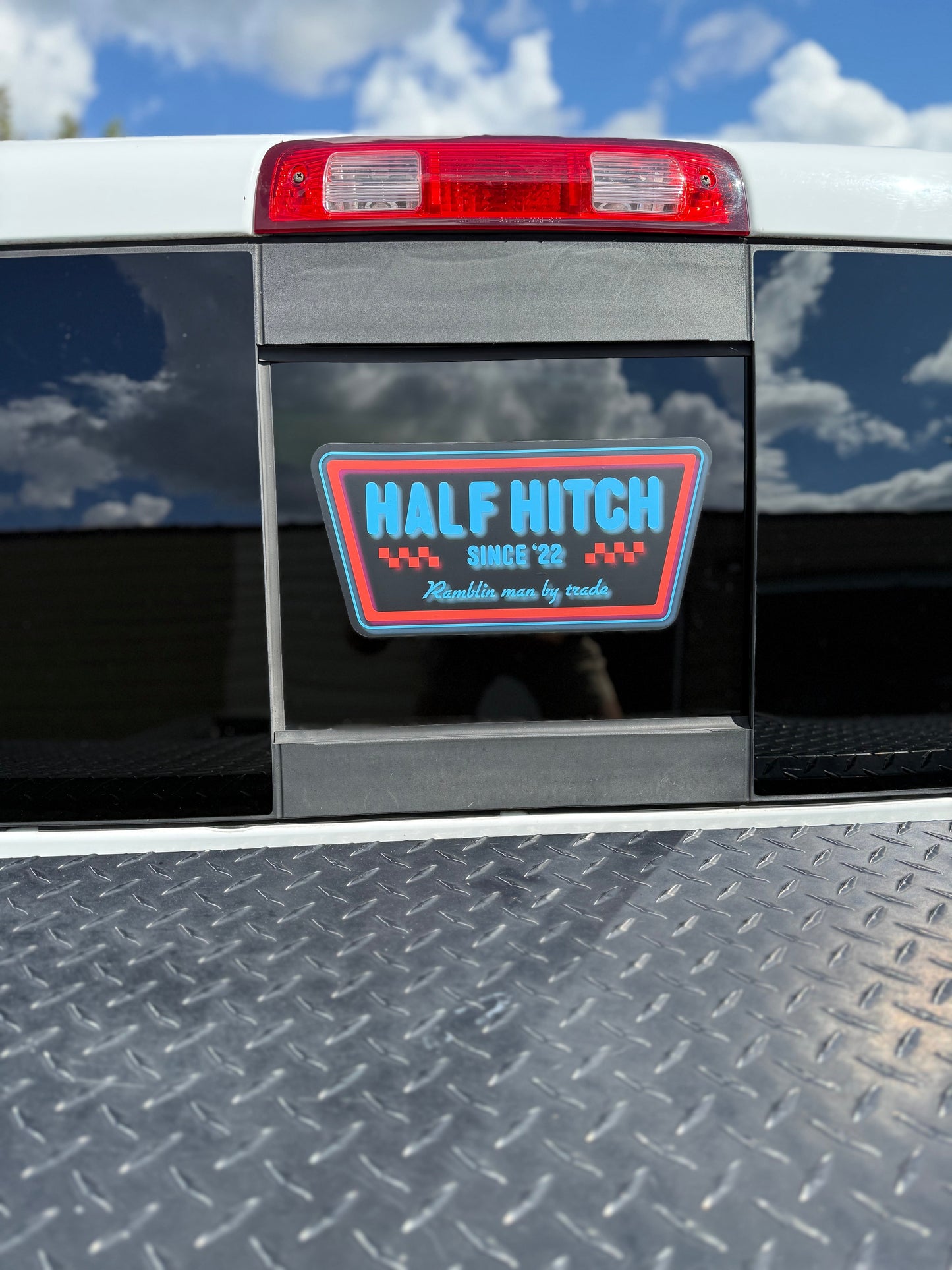 Neon Half Hitch Sticker
