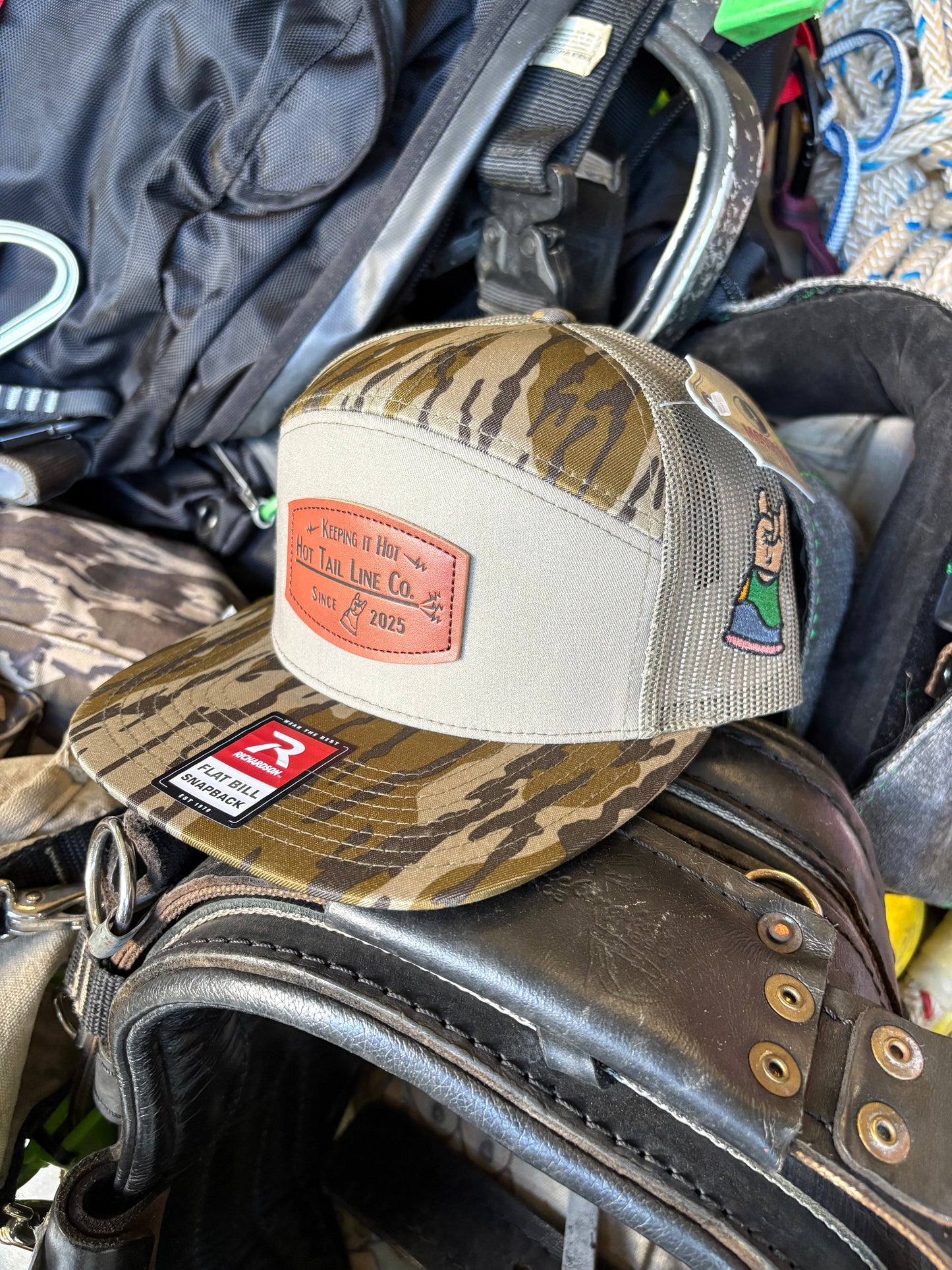 Bottomland Camo Flat Bill Cap